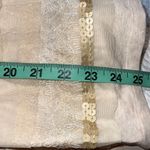 Bandolino  LuLu small womans long sleeve ruffle lace sequin oatmeal color dressy Photo 6