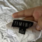 Timing White Tie-Front Crop Camisole Photo 2