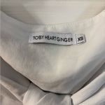 Toby Heart Ginger White Off-Shoulder Crop Top Photo 6