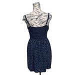 AUW Daisy Floral Milkmaid Mini Dress Blue Coquette Cottagecore Preppy Coastal L Photo 4