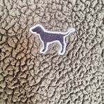 PINK - Victoria's Secret Victorian’s Secret PINK Dark Green Sherpa Quarter Zip Pullover Cozy Teddy Fleece Photo 4