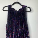 Ramy Brook  silk velvet velour floral Dolores halter mini dress size‎ 14 party Photo 3