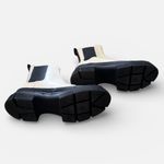 Blondo  White and Black Waterproof “Helga” Chelsea Boots Women's Size 7M New Photo 4