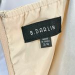 B Darlin New  Embellished Halter Pleated Fit & Flare Dress Nude Metallic Juniors Size 3 Photo 16