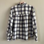 Banana Republic ✨  Wool Blend Ruffle-Collar Shirt Mediun Photo 8