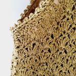 Olive metallic market style shoulder bag Photo 2