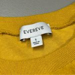 Evereve Sweater Mustard Yellow Stripe Long Sleeves Knit Top Womens Size Small Photo 3