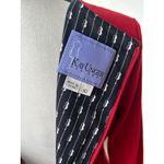 Kay Unger  Red Drape Cowl Neck Draped Sheath Cocktail Dress Photo 5