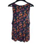 H.I.P. Nordstrom Sleeveless Navy Floral Cowl Neck Top NWT Sz S Photo 1