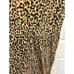 Anrabess Jumpsuit Sleeveless Animal‎ Print Stretch Pockets Drawstring Large NWT Black Photo 4