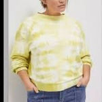 Pilcro Anthropologie  Yellow Tie Dye Elayna Sweater Size Small Photo 0