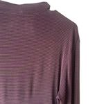 Western Collection Vintage 90s Purple Striped Stretch Semi Sheer Long Sleeve Top Size XL Photo 5