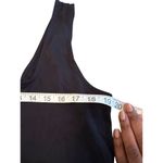 Vince Midi Dress Tie Waist Square Neckline Side Slit 100% Pima cotton Stretchy L Photo 7