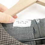 Akris Punto Metallic Lurex Glen Check Top 3/4 Sleeve Plaid Silver Women's 12 Photo 8