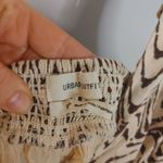 Urban Outfitters Size Small S Short Dress Brown Cream White Trendy Flowy Boho Photo 6