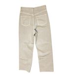 ZARA  Light Gray Straight Leg Jeans High-Waisted Photo 2