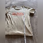 Von Dutch  Tan Graphic Tee Y2K Women’s Babydoll T-shirt Sz S NWOT Photo 5