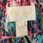 Zac Posen  Silk Multicolor Abstract Print Dress Size 4 Photo 5