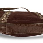 Genna De Rossi Vegan Suede Hobo Bag Brown Photo 3