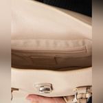 Mango MNG cream nude elongated clasp closure flap bag shoulder bag Photo 4