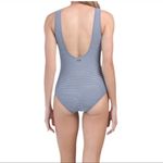 Jones New York nautical stripe one piece swimsuit size medium Photo 1
