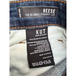 Kut From The Kloth Reese High Rise Fab Ab Ankle Straight Leg Jeans Size 8 Distre Photo 3