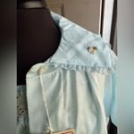 Vintage NOS 60s Katz Kittens cotton eyelet lace nightgown robe set, size medium Blue Photo 3