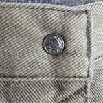 Vintage Coca Cola Snap Front Side Cargo Pocket Denim A Line Skirt Khaki‎ 6 XS Green Photo 6