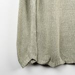 White Stag  Women's L Willow Green Open Knit Pullover Sweater Ramie Cotton Blend Photo 1