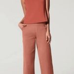 Spanx twill cropped wide leg pants bronze glow XS NWT Photo 0