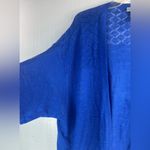 Catherines 2X Bolero Knit Summer Open Jacket Top in Lapis Blue Photo 3