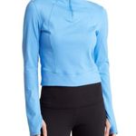 Yogalicious Womens L Lux Crosstrain Half Zip Jacket in Marina Blue NEW Photo 0