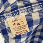 Hem & Thread Plaid peplum open back tie blouse NEW Photo 6