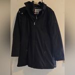 Jessica Simpson  Black Hooded Ski Jacket Photo 1