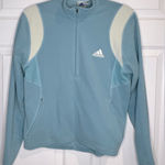 Adidas Vintage Originals women’s fleece pullover - Blue/White - Size Large Photo 0
