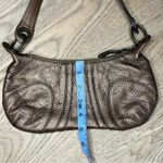 Banana Republic Metallic Brown Leather Crescent Shoulder Bag Small Y2K 90s Photo 5
