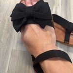 Black Sandals with Bow Detail NWT Size 9 Photo 4