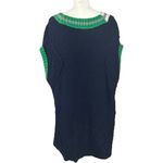 Free People  Oversized Preppy Kenzie Tunic Sweater Dress Vest Navy Size Small Photo 8