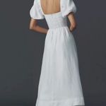 Reformation  Marella Linen Puff-Sleeve Dress Photo 1