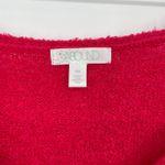 Abound  Fuzzy V Neck Sweater Magenta Pink Knit Cozy Long Sleeve Top Women's XXL Photo 2