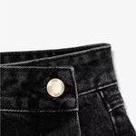 ZARA Black Denim Wrap Skirt Photo 7