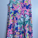 Lilly Pulitzer Blythe Dress Small Casa Azul Multicolor Floral Tropical Beach Photo 0