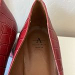 Aquatalia Pasha Croc Embossed Pointed Toe Pump Red Size 12 Photo 5