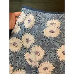 LL Bean Floral Lined Skirt‎ Side Zip Womens 10 Reg Favorite Fit Straight Preppy Blue Photo 7