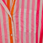 Beach Riot  Alexa Coverup Button Down‎ Top Pink Orange Small Photo 10