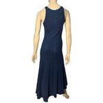 Polo Ralph Lauren S Navy Blue Cotton Ribbed Full Length Sleeveless Tank Dress Photo 4