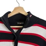 Ralph Lauren Polo  ribbed y2k nautical stripe quarter zip Photo 4