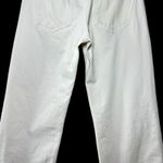 Simon Miller Lamere White Crop Jeans 27‎ USA Raw Hem Straight Wide Leg Denim Photo 7