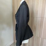 Sharagano  Charcoal Belted Blazer Size 10 Women Photo 2