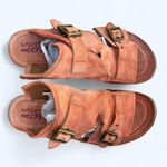 A.S.98 Tavon Leather Slide Sandals Orange Suede Buckle Eur Size 38 Boho Comfort Photo 4